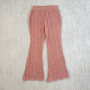 Free People Fine Line Stripe High Rise Pull On Crop Pants XS